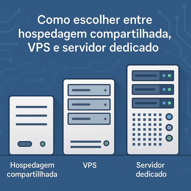 Como escolher entre hospedagem compartilhada, VPS e servidor dedicado