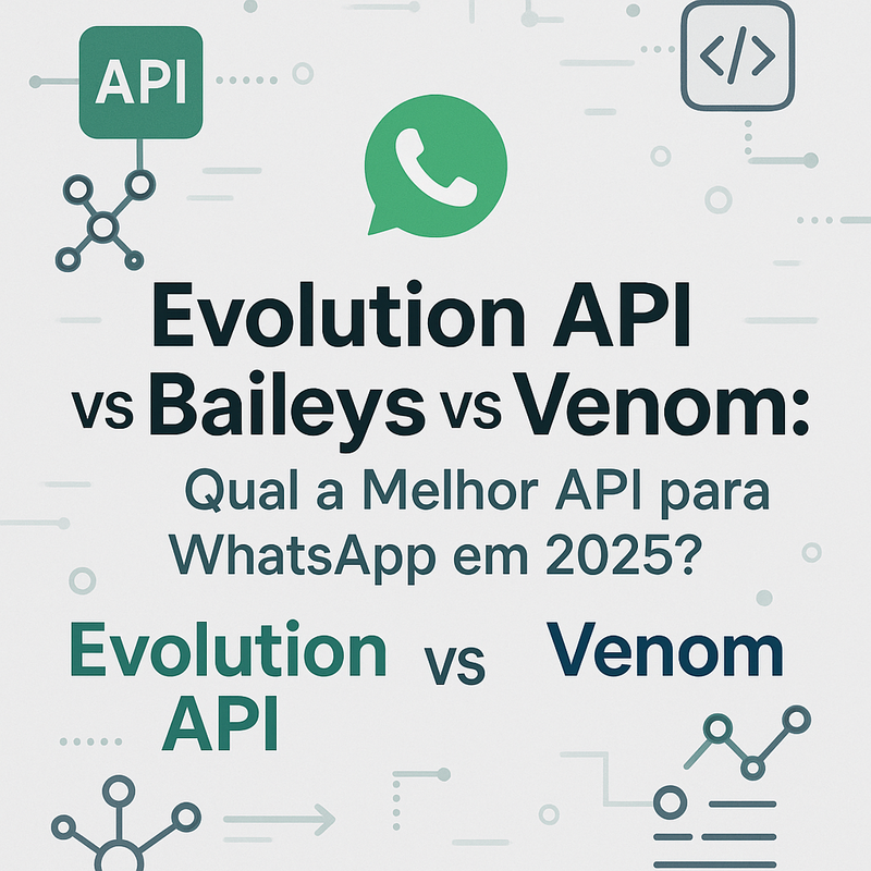 Evolution API vs Baileys vs Venom: Qual a Melhor API para WhatsApp em 2026?