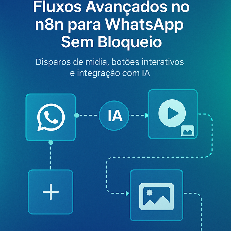 Como criar fluxos avançados no n8n para WhatsApp sem bloqueio