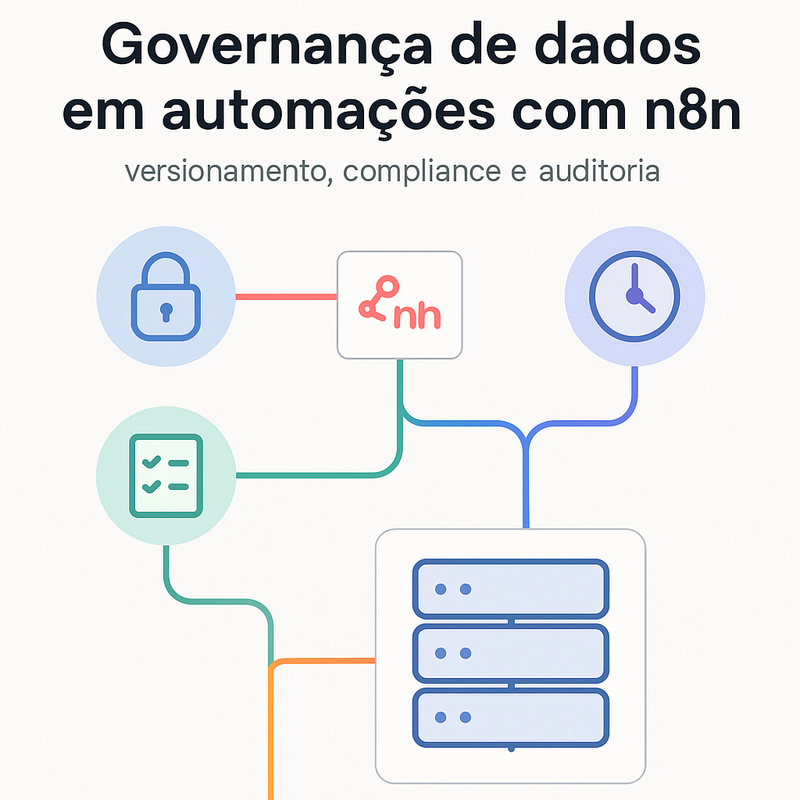 Governança de dados em automações com n8n: versionamento, compliance e auditoria