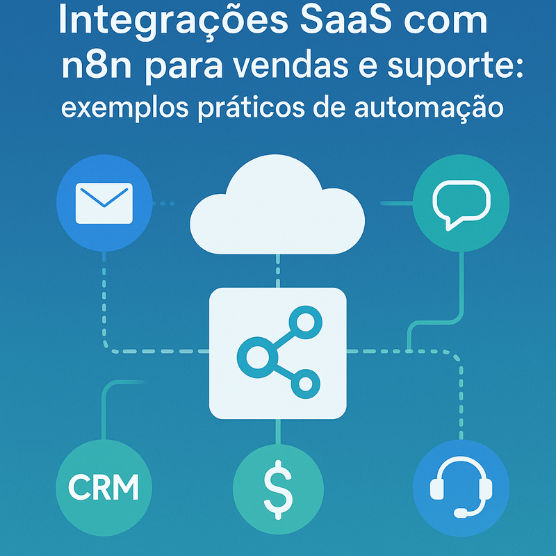 Integrações SaaS com n8n para vendas e suporte: exemplos práticos de automação