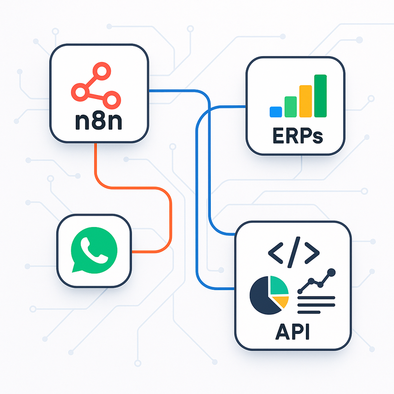 Como integrar n8n com ERPs brasileiros e WhatsApp via Evolution API para Vendas