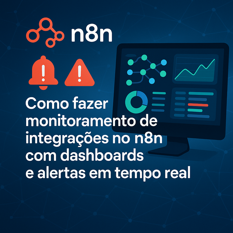 Como fazer monitoramento de integrações no n8n com dashboards e alertas em tempo real