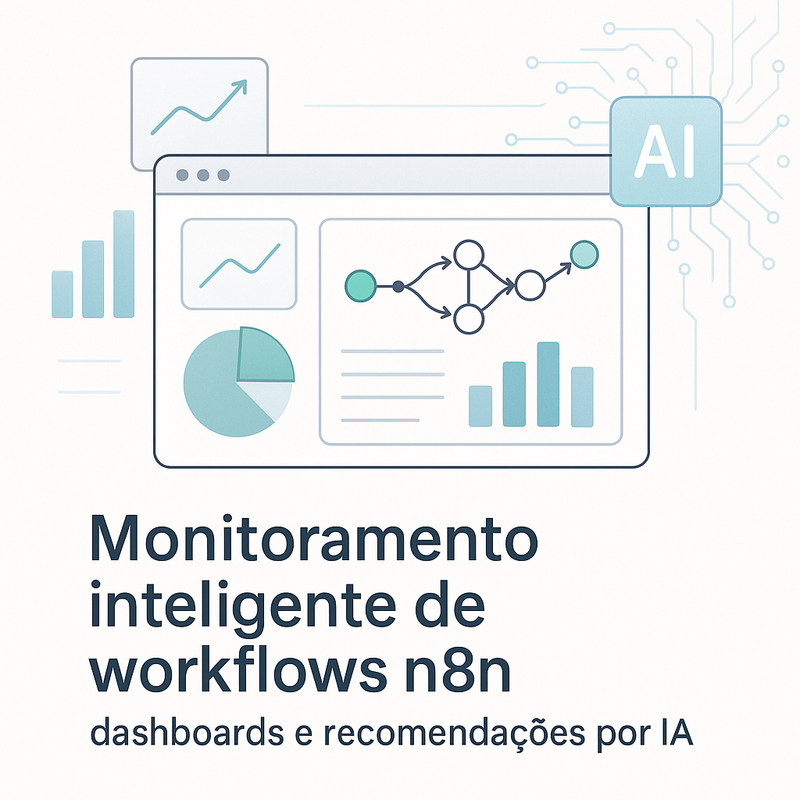 Monitoramento inteligente de workflows n8n: dashboards e recomendações por IA