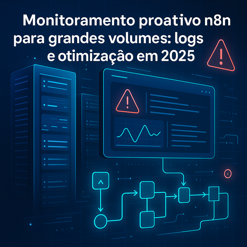 Monitoramento proativo n8n para grandes volumes: logs, alertas e otimização em 2026