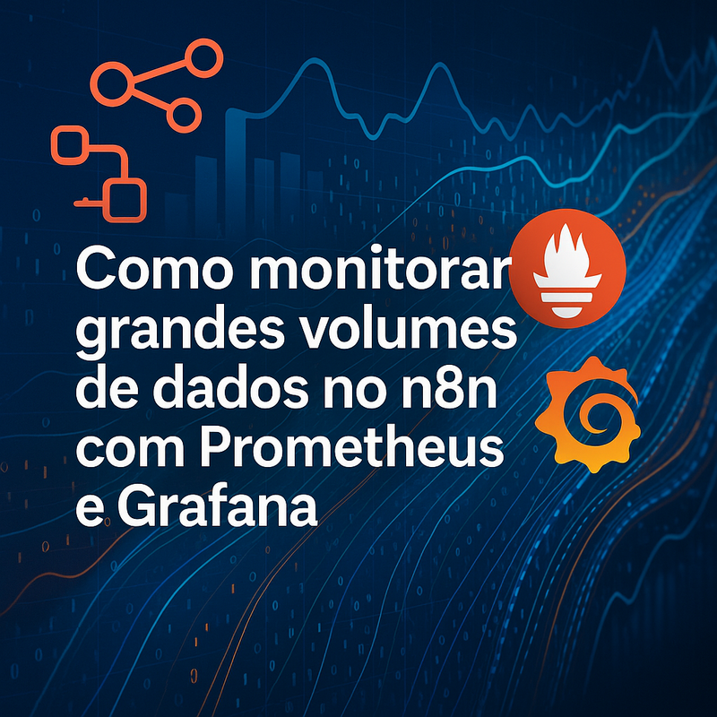 Como monitorar grandes volumes de dados no n8n com Prometheus e Grafana