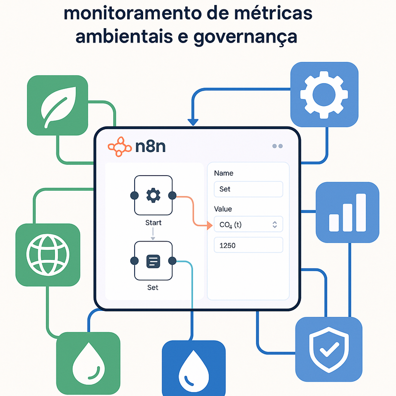 Como usar n8n para automação de relatórios ESG e monitoramento de métricas ambientais e governança