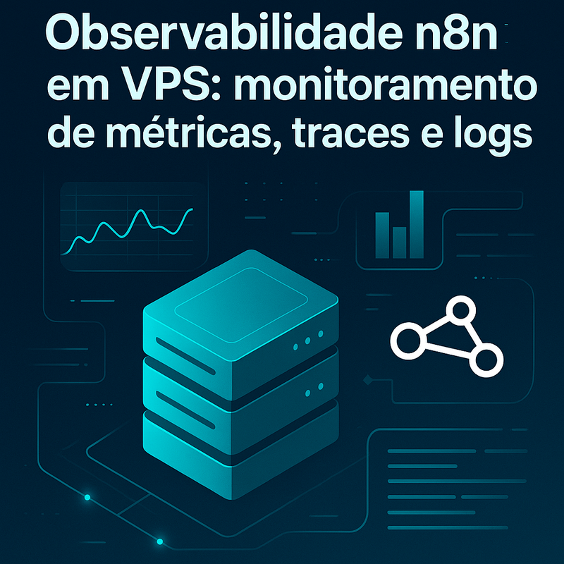 Observabilidade n8n em VPS: monitoramento de métricas, traces e logs