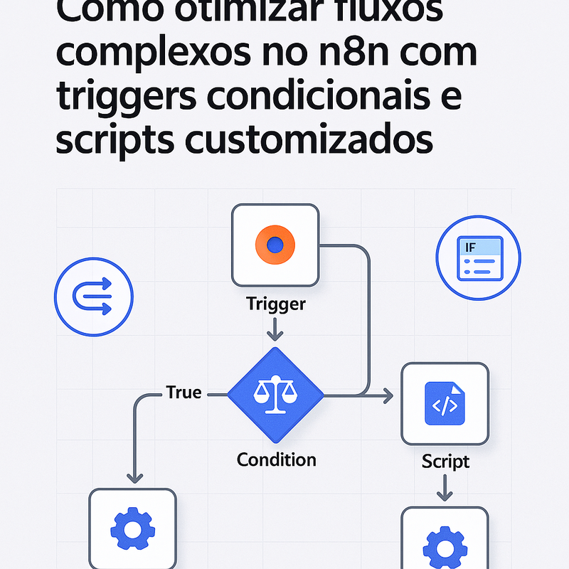 Como otimizar fluxos complexos no n8n com triggers condicionais e scripts customizados