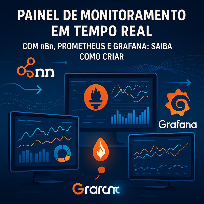 Painel de monitoramento em tempo real com n8n, Prometheus e Grafana: saiba como criar