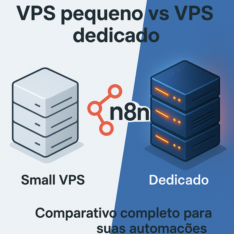 Performance n8n VPS pequeno vs VPS dedicado: Qual escolher?