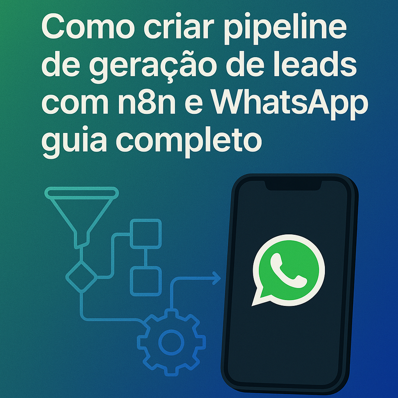 Como criar pipeline de geração de leads com n8n e WhatsApp: guia completo