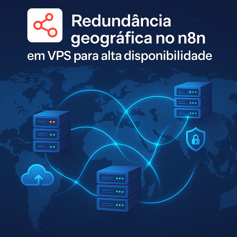 Redundância geográfica no n8n em VPS para alta disponibilidade