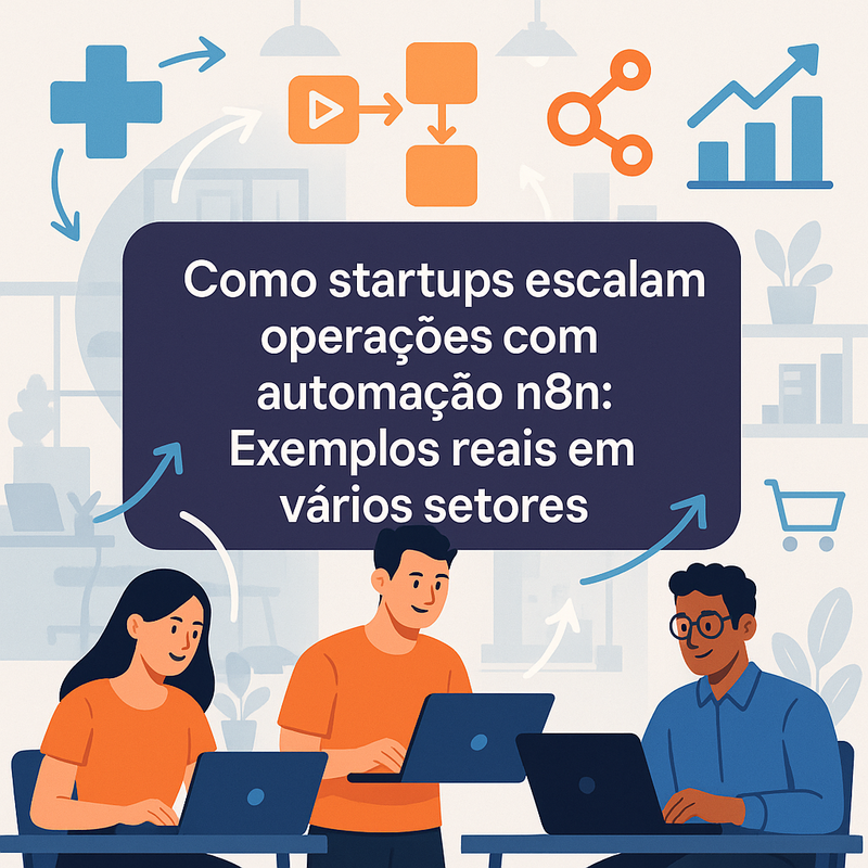 Como startups escalam operações com automação n8n: Exemplos reais em vários setores
