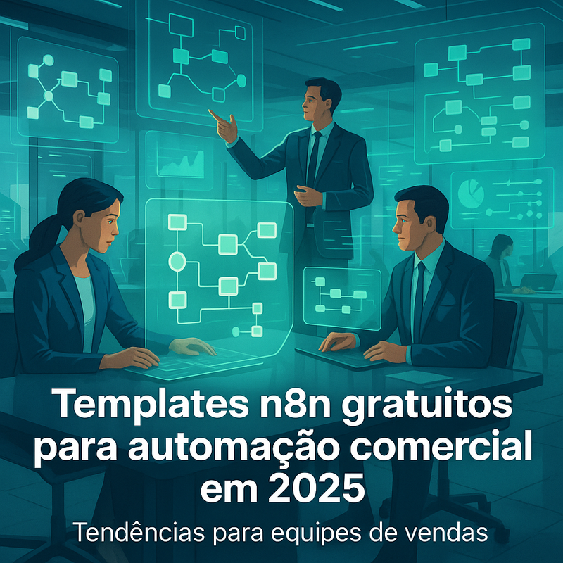 Templates n8n gratuitos para automação comercial em 2026: tendências para equipes de vendas