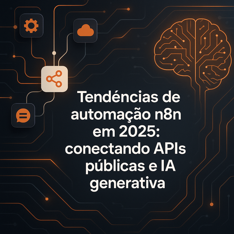 Tendências de automação n8n em 2026: conectando APIs públicas e IA generativa