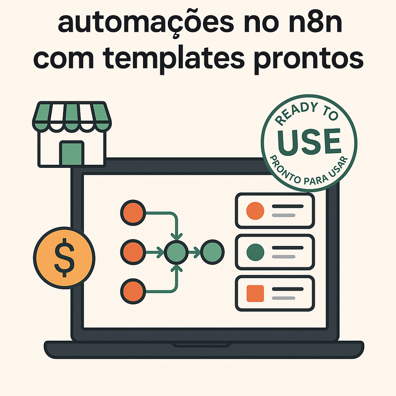 Como vender automações no n8n com templates prontos e marketplace