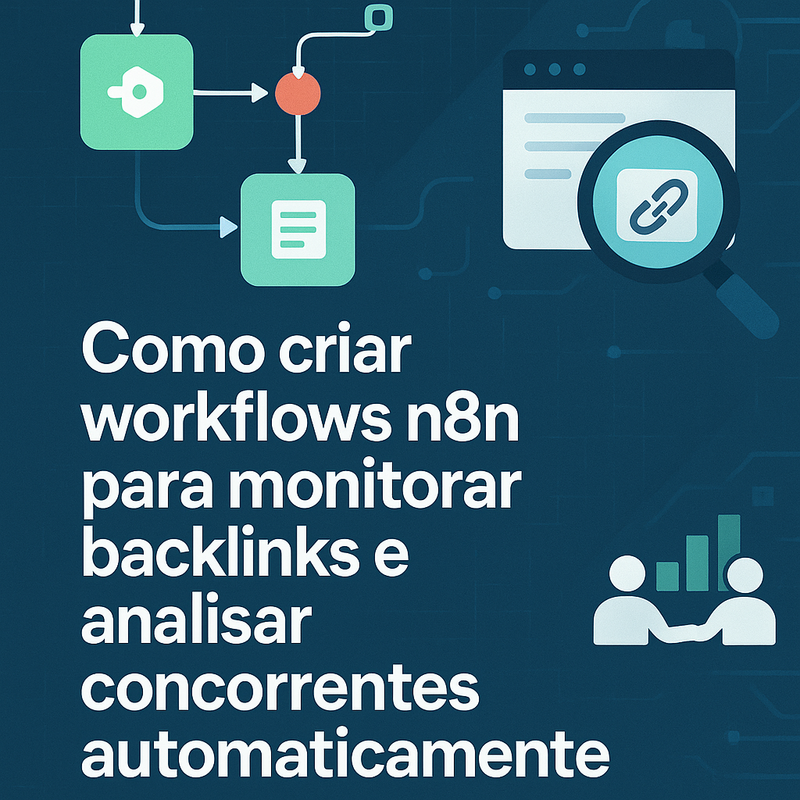 Como criar workflows n8n para monitorar backlinks e analisar concorrentes automaticamente
