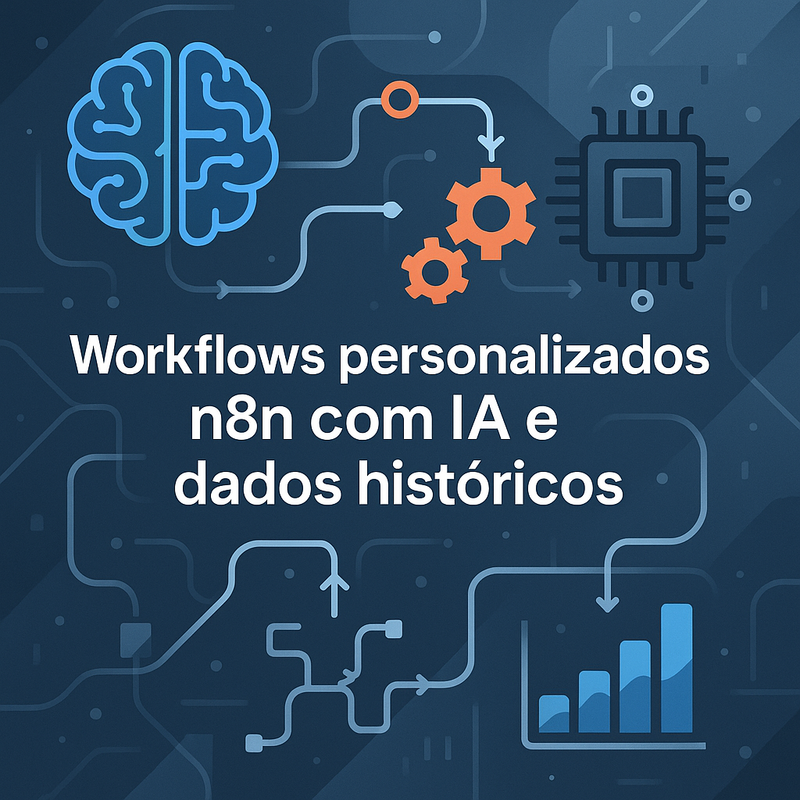 Workflows personalizados n8n com IA e dados históricos: guia completo