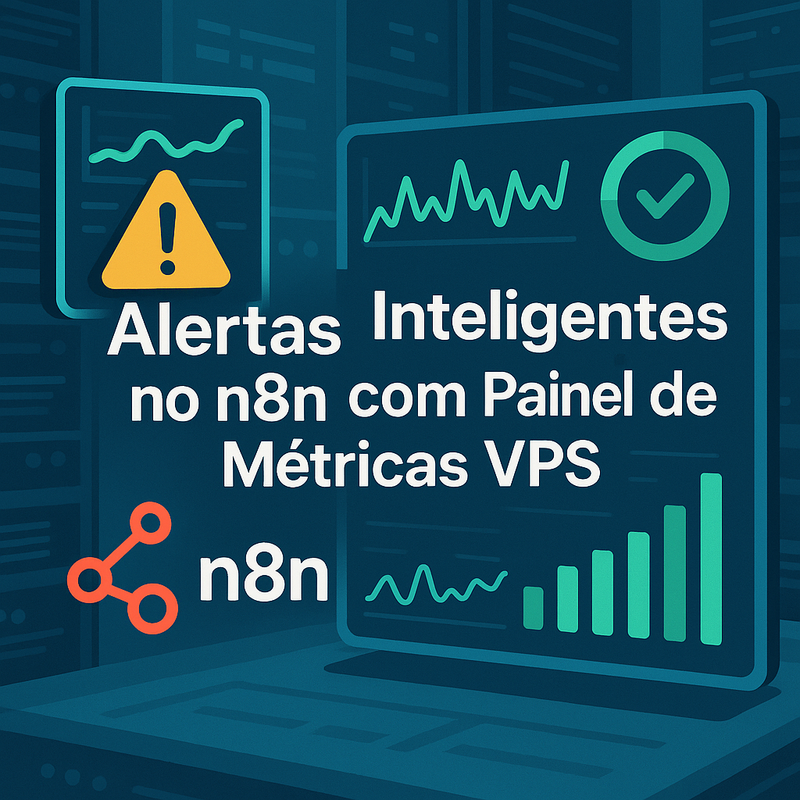 Como criar alertas inteligentes de uso e falha no n8n com painel de métricas VPS