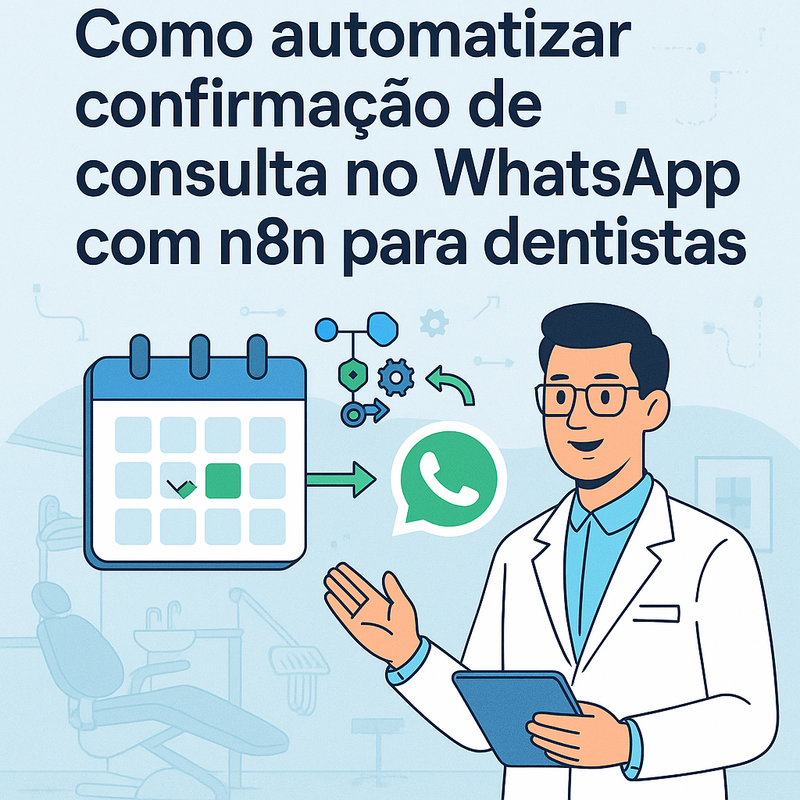 Como automatizar confirmação de consulta no WhatsApp com n8n para dentistas