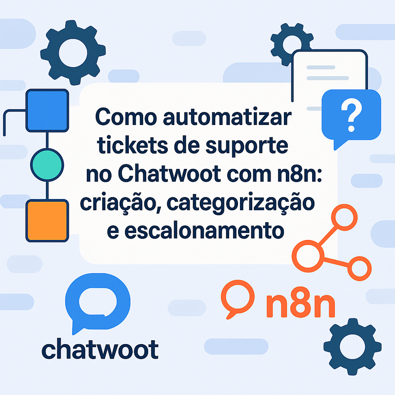 Como automatizar tickets de suporte no Chatwoot com n8n: criação, categorização e escalonamento