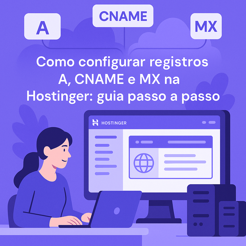Como configurar registros A, CNAME e MX na Hostinger: guia passo a passo