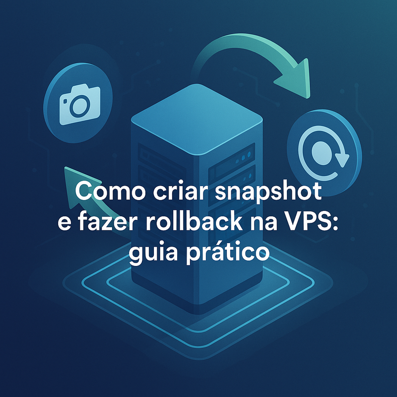 Como criar snapshot e fazer rollback na VPS: guia prático