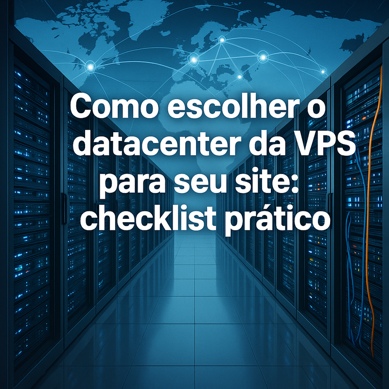 Como escolher o datacenter da VPS para seu site: checklist prático