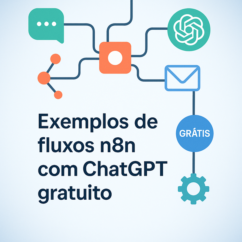Exemplos de fluxos n8n com ChatGPT gratuito: automações práticas