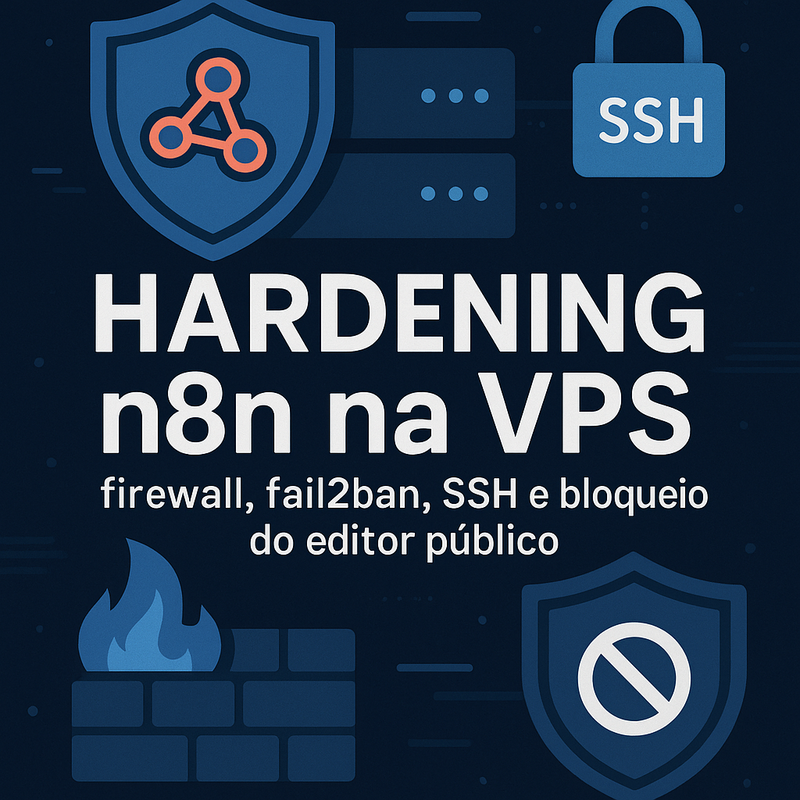 Hardening n8n na VPS: firewall, fail2ban, SSH e bloqueio do editor público