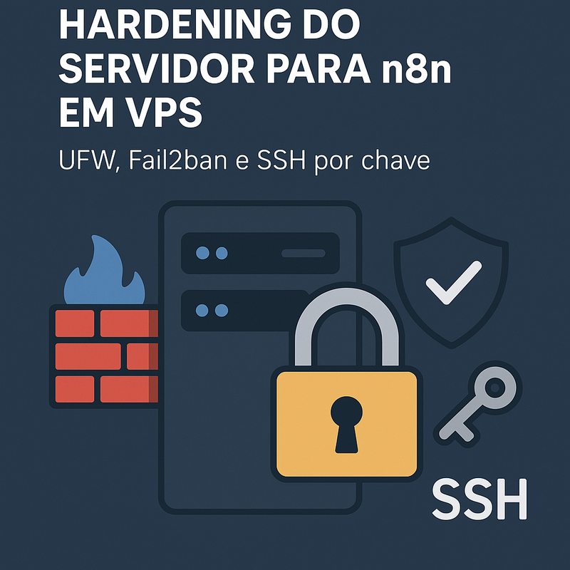 Hardening do servidor para n8n em VPS: UFW, Fail2ban e SSH por chave