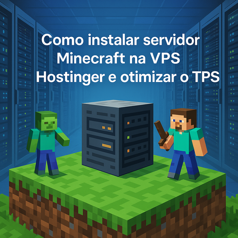 Como instalar servidor Minecraft na VPS Hostinger e otimizar o TPS