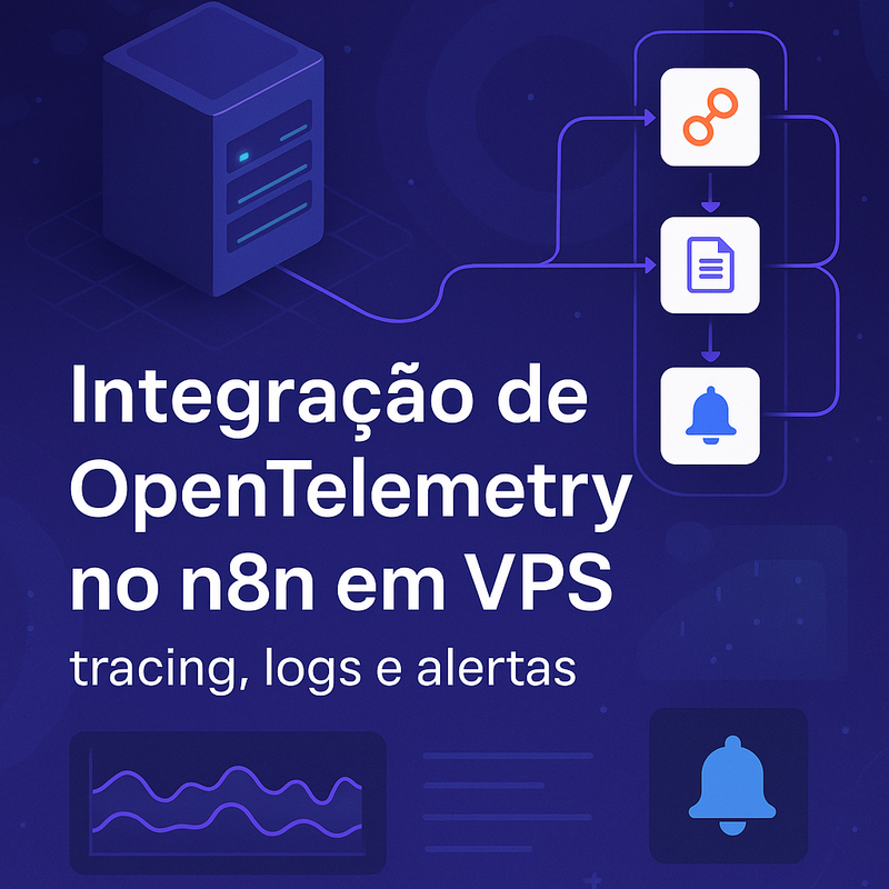 Integração de OpenTelemetry no n8n em VPS: tracing, logs e alertas