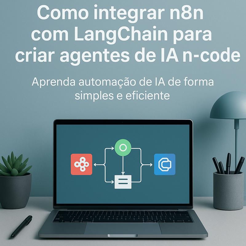 Como integrar n8n com LangChain para criar agentes de IA no-code