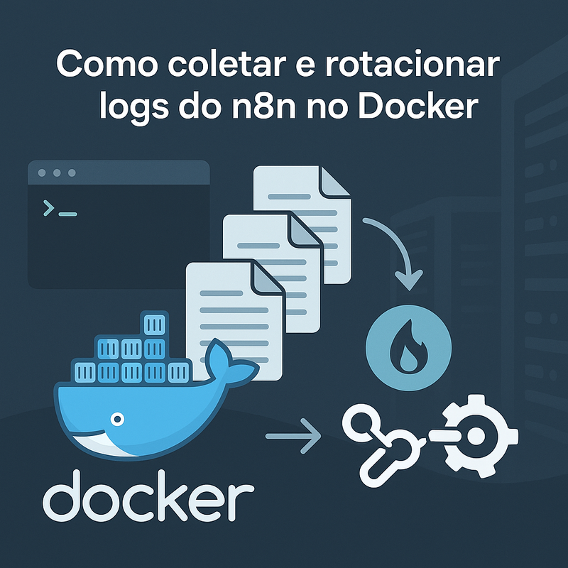 Como coletar e rotacionar logs do n8n no Docker: investigue falhas com journald na VPS