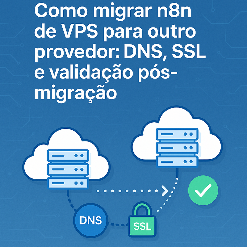 Como migrar n8n de VPS para outro provedor: DNS, SSL e validação pós-migração