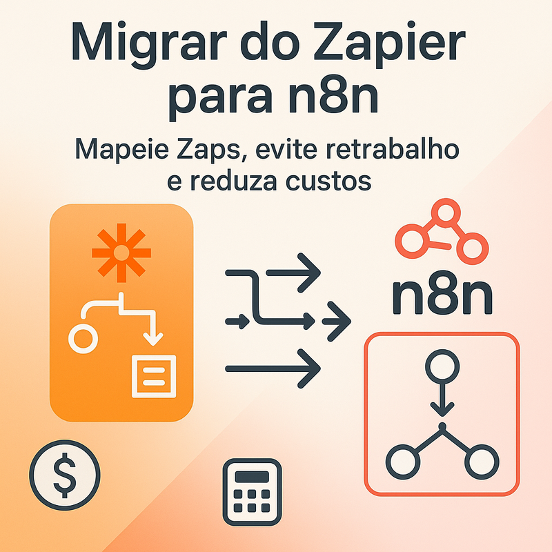 Migrar do Zapier para n8n: como mapear Zaps, evitar retrabalho e reduzir custos