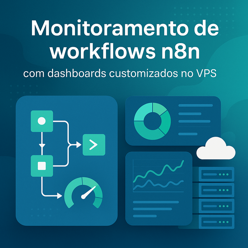 Monitoramento de workflows n8n com dashboards customizados no VPS