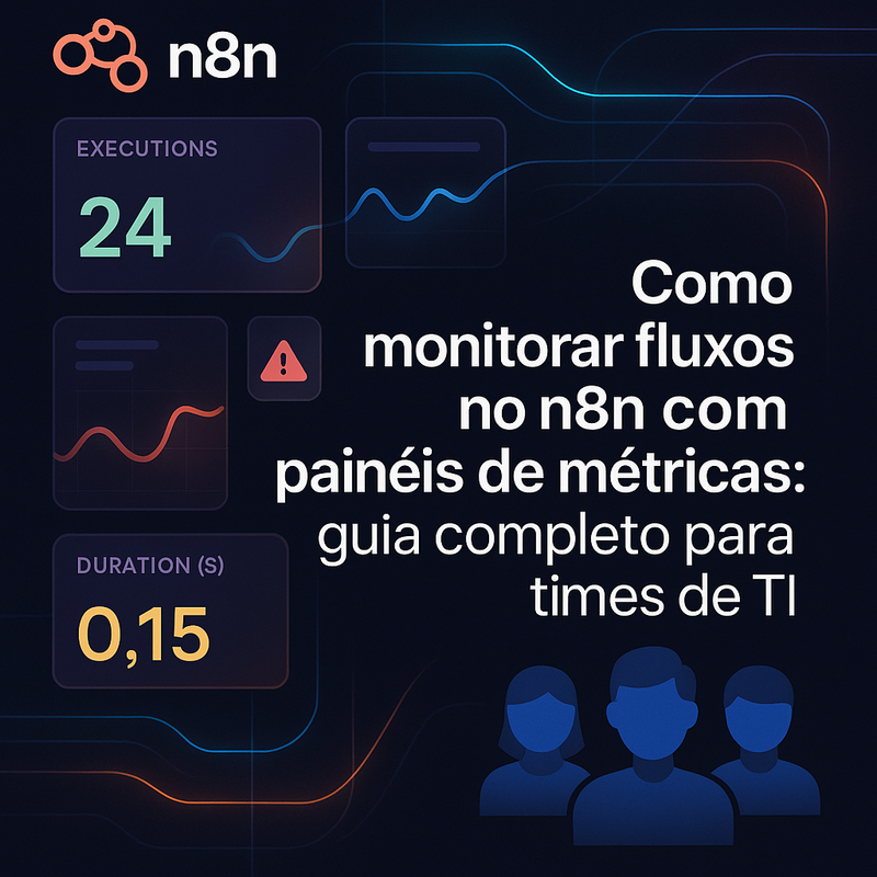 Como monitorar fluxos no n8n com painéis de métricas: guia completo para times de TI
