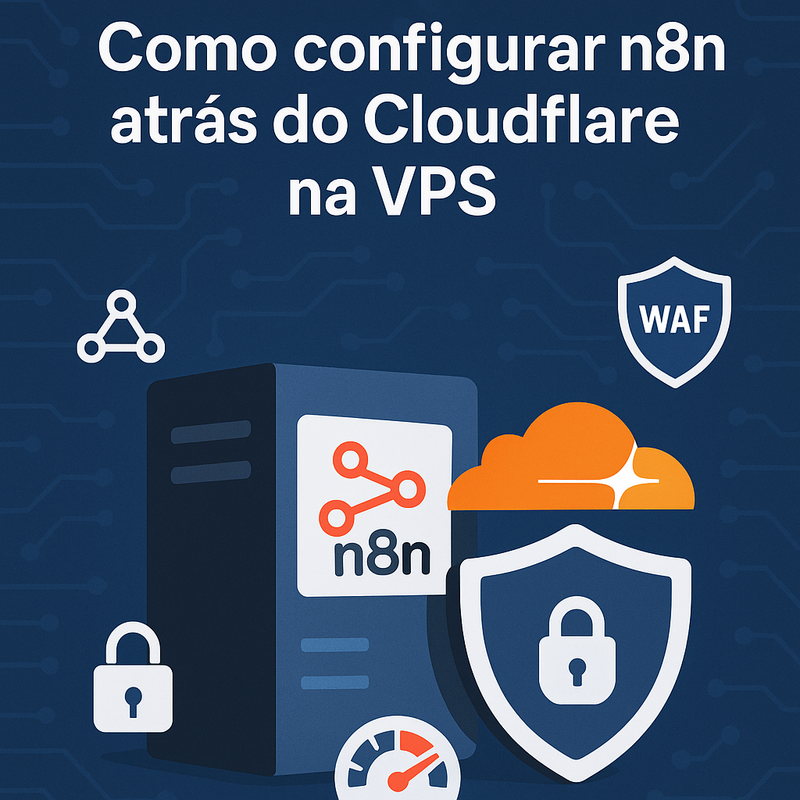 Como configurar n8n atrás do Cloudflare na VPS: SSL, WAF e webhooks protegidos