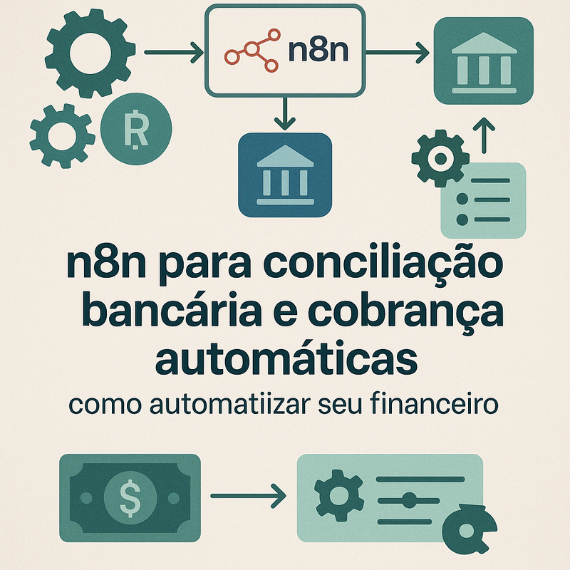 n8n para conciliação bancária e cobrança automáticas: como automatizar seu financeiro