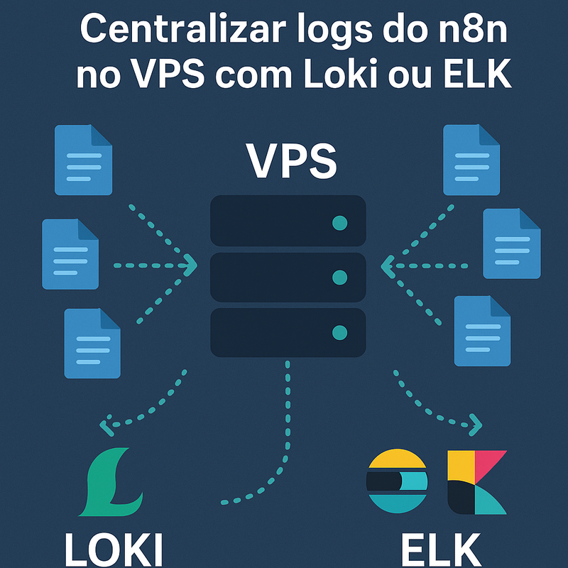 Como centralizar logs do n8n no VPS com Loki ou ELK e rastrear execuções