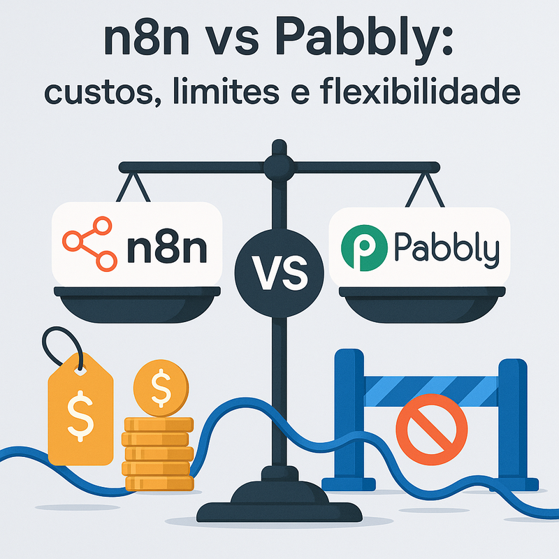 n8n vs Pabbly: custos, limites e flexibilidade