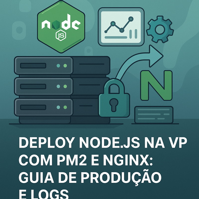 Deploy Node.js na VPS com PM2 e Nginx: guia de produção e logs