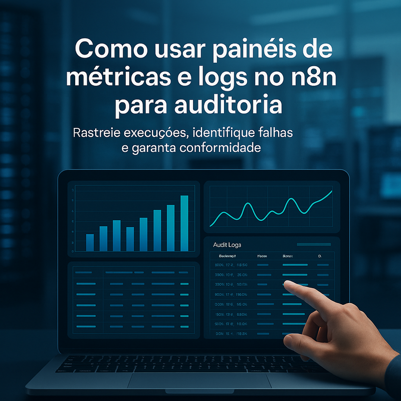 Como usar painéis de métricas e logs no n8n para auditoria