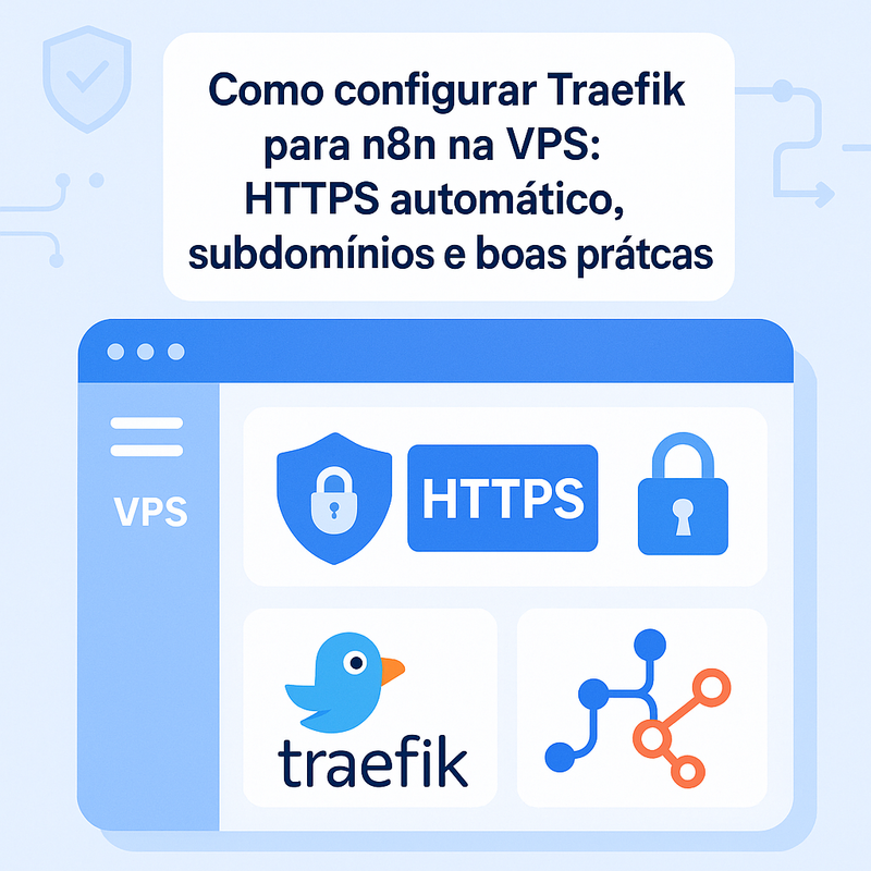 Como configurar Traefik para n8n na VPS: HTTPS automático, subdomínios e boas práticas