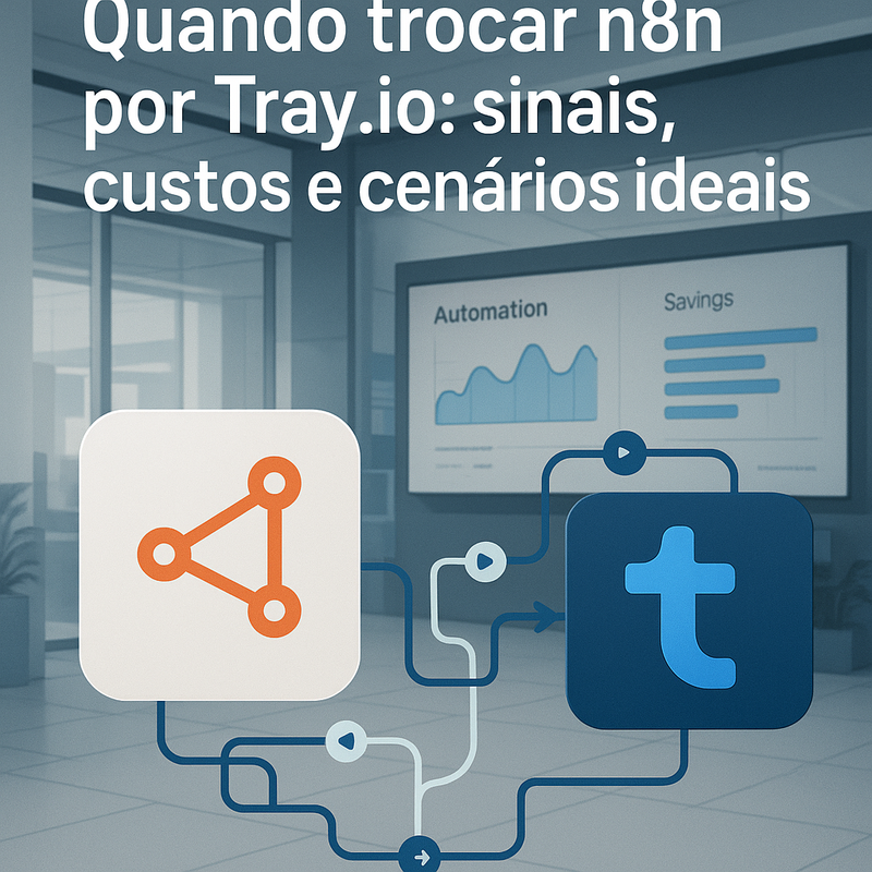 Quando trocar n8n por Tray.io: sinais, custos e cenários ideais