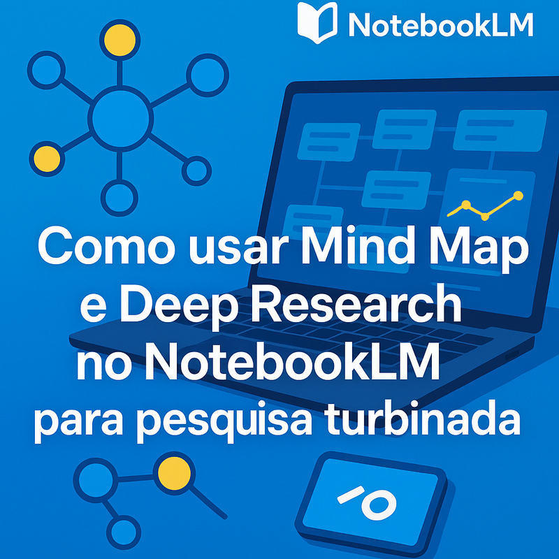 Como usar Mind Map e Deep Research no NotebookLM para pesquisa turbinada