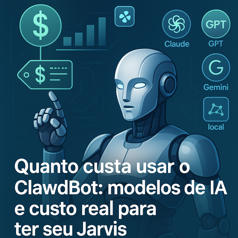Quanto custa usar o ClawdBot: modelos de IA e custo real para ter seu Jarvis